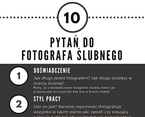 Jakie pytania zadać fotografowi ślubnemu, aby uniknąć rozczarowania